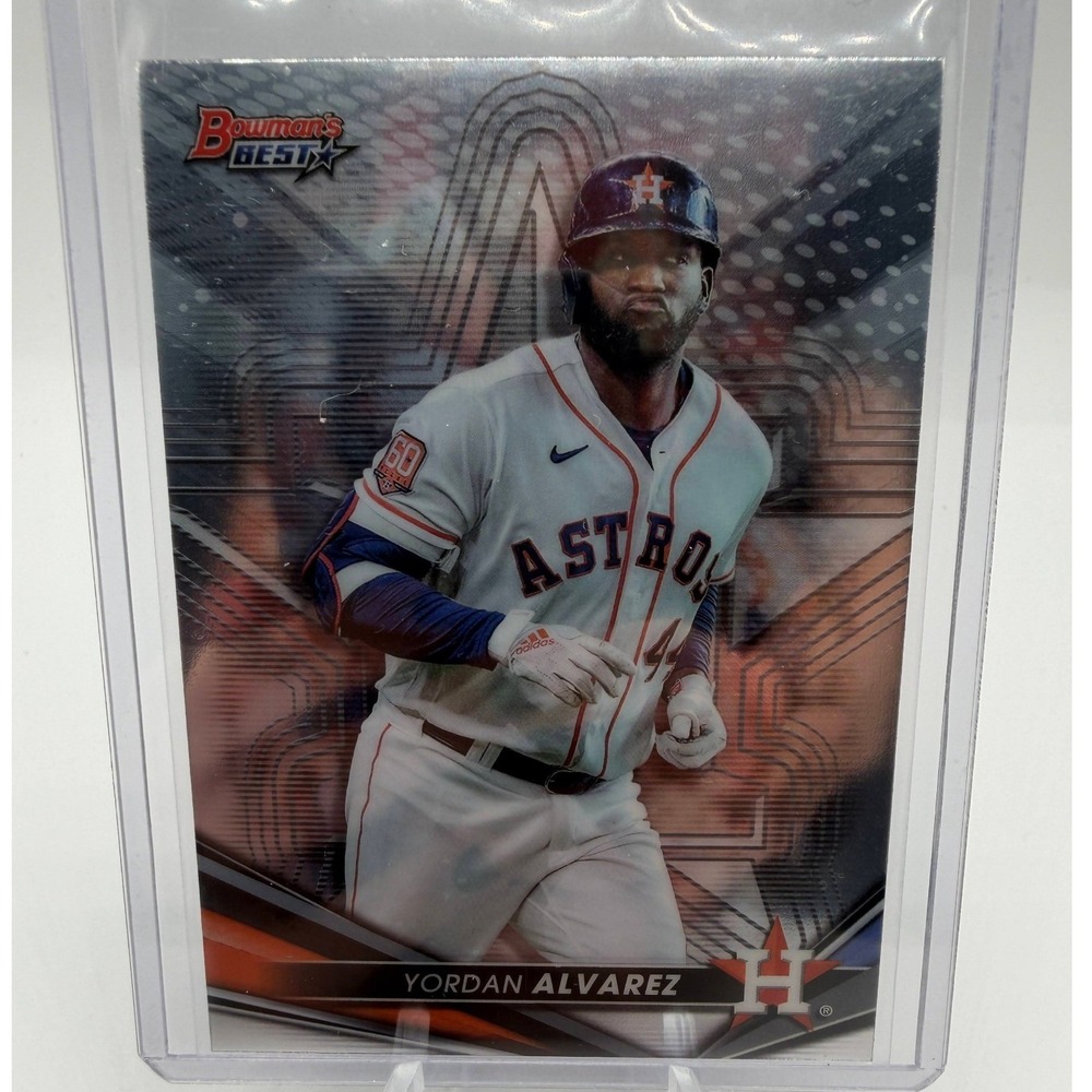 2022 Bowman's Best Yordan Alvarez Houston Astros #43 Chrome Baseball Card